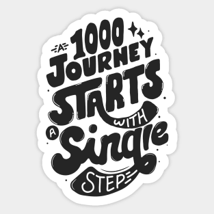 Start with a single step Sticker